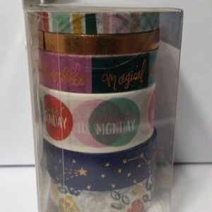 Washi Tape Flowers Stars Days of The Week